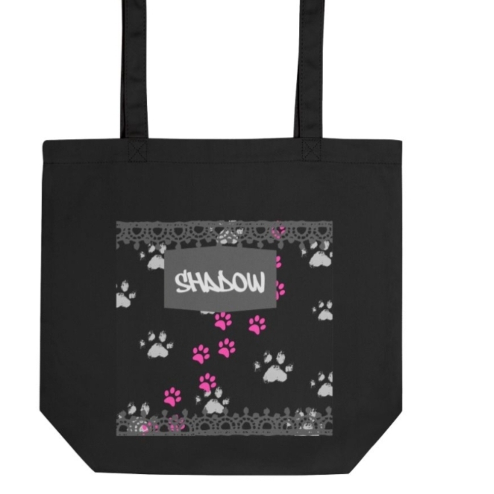 Black and Pink Tote Bag